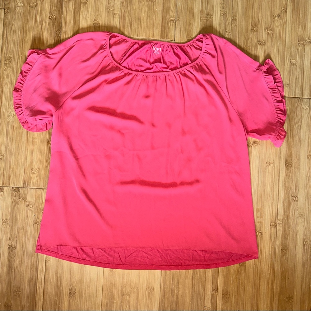 LOFT Ruffled Sleeve Blouse